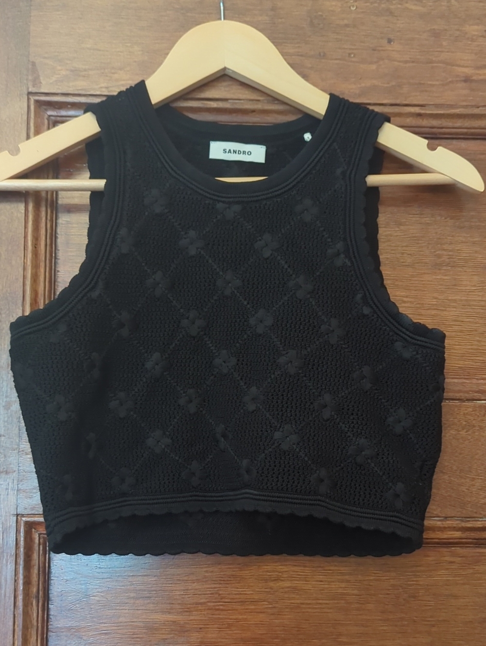 NWOT Sandro Knit Tank Top — Size 2, Black